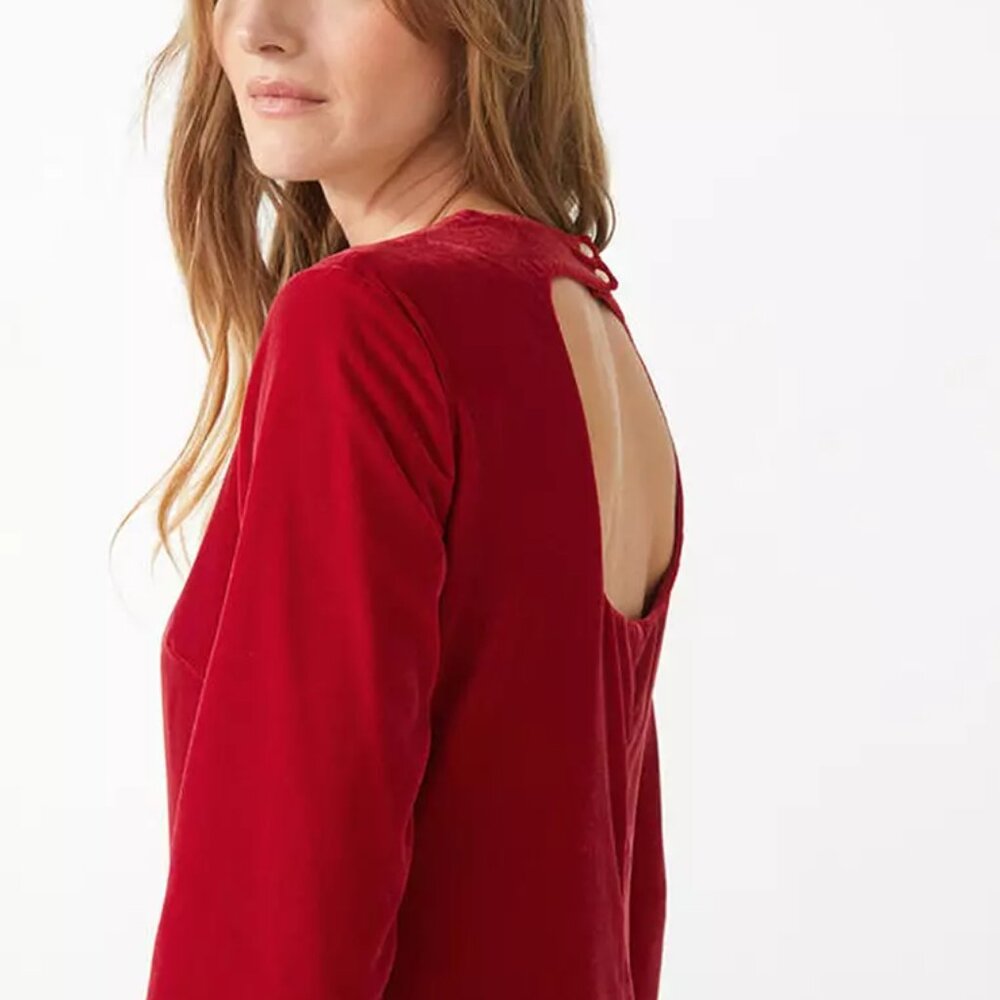 NWTS & Other Stories Velvet Open Back Party Dress - Picture 6 of 9